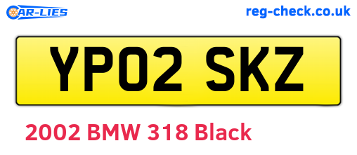 YP02SKZ are the vehicle registration plates.