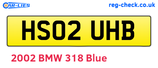 HS02UHB are the vehicle registration plates.