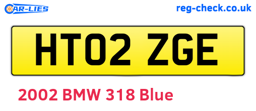 HT02ZGE are the vehicle registration plates.