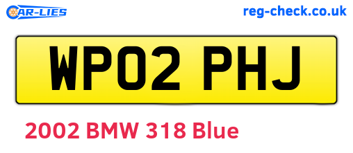 WP02PHJ are the vehicle registration plates.