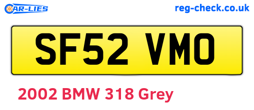 SF52VMO are the vehicle registration plates.