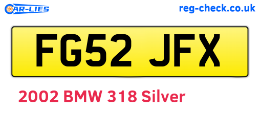 FG52JFX are the vehicle registration plates.
