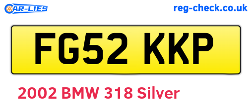 FG52KKP are the vehicle registration plates.