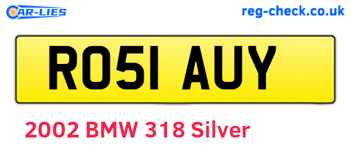 RO51AUY are the vehicle registration plates.