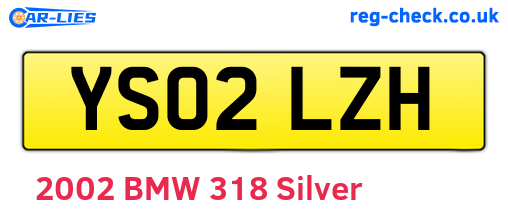 YS02LZH are the vehicle registration plates.