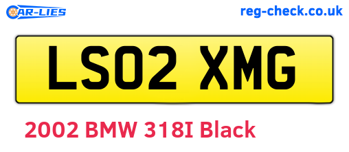 LS02XMG are the vehicle registration plates.