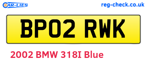 BP02RWK are the vehicle registration plates.
