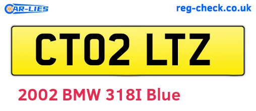CT02LTZ are the vehicle registration plates.