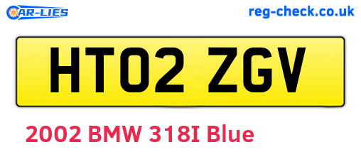 HT02ZGV are the vehicle registration plates.