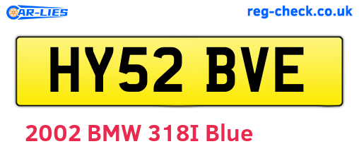 HY52BVE are the vehicle registration plates.