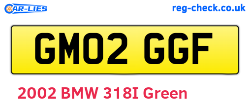 GM02GGF are the vehicle registration plates.