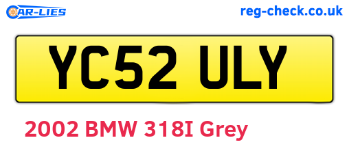 YC52ULY are the vehicle registration plates.