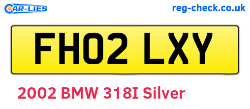 FH02LXY are the vehicle registration plates.