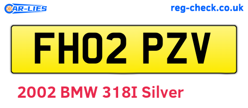 FH02PZV are the vehicle registration plates.