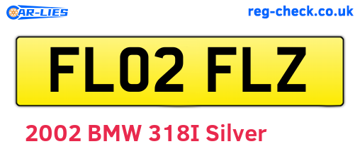 FL02FLZ are the vehicle registration plates.