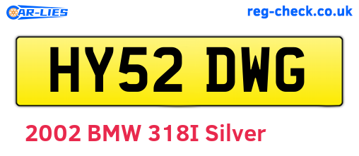 HY52DWG are the vehicle registration plates.