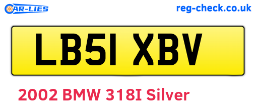 LB51XBV are the vehicle registration plates.