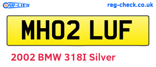 MH02LUF are the vehicle registration plates.