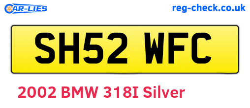 SH52WFC are the vehicle registration plates.