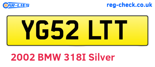 YG52LTT are the vehicle registration plates.