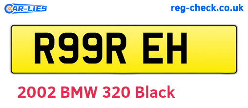 R99REH are the vehicle registration plates.