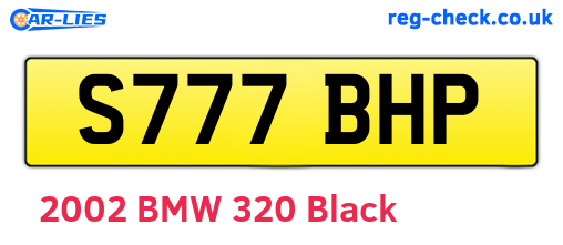S777BHP are the vehicle registration plates.