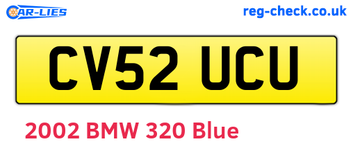 CV52UCU are the vehicle registration plates.