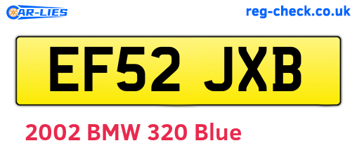 EF52JXB are the vehicle registration plates.