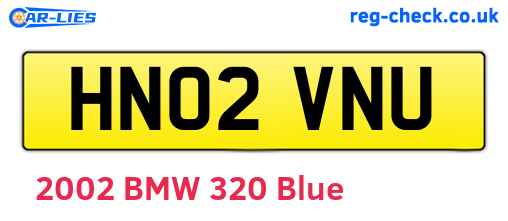 HN02VNU are the vehicle registration plates.