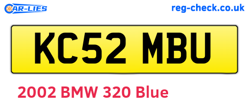 KC52MBU are the vehicle registration plates.