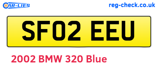 SF02EEU are the vehicle registration plates.