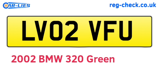 LV02VFU are the vehicle registration plates.