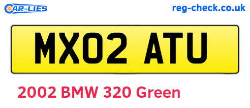 MX02ATU are the vehicle registration plates.