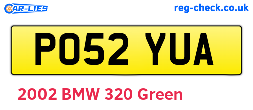 PO52YUA are the vehicle registration plates.