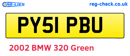 PY51PBU are the vehicle registration plates.