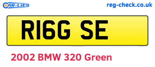 R16GSE are the vehicle registration plates.