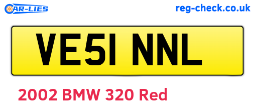 VE51NNL are the vehicle registration plates.