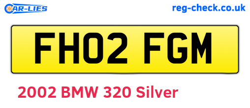FH02FGM are the vehicle registration plates.