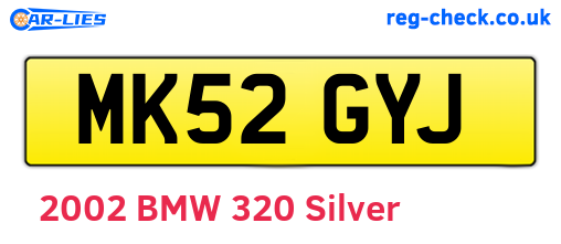 MK52GYJ are the vehicle registration plates.
