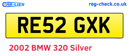 RE52GXK are the vehicle registration plates.