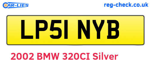 LP51NYB are the vehicle registration plates.