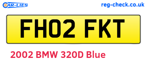 FH02FKT are the vehicle registration plates.
