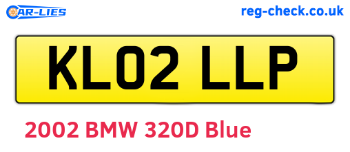 KL02LLP are the vehicle registration plates.