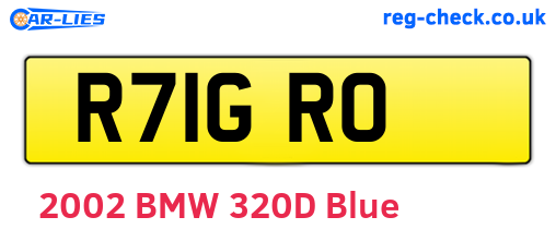 R71GRO are the vehicle registration plates.
