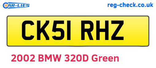 CK51RHZ are the vehicle registration plates.