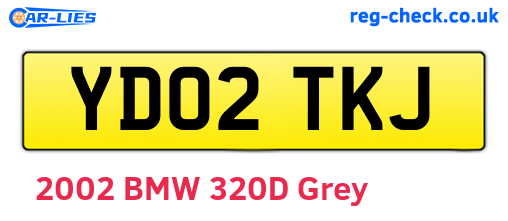 YD02TKJ are the vehicle registration plates.