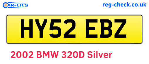 HY52EBZ are the vehicle registration plates.