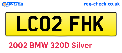 LC02FHK are the vehicle registration plates.