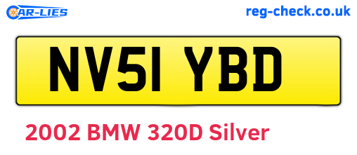 NV51YBD are the vehicle registration plates.