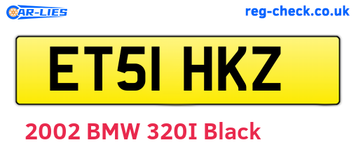 ET51HKZ are the vehicle registration plates.
